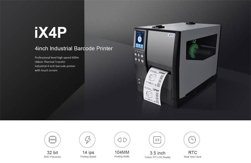 idprt industrial barcode printer iX4P