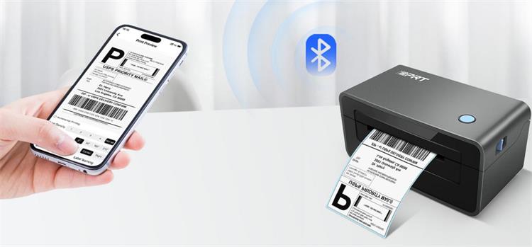 Bluetooth connectivity of the 4x6 thermal label printer
