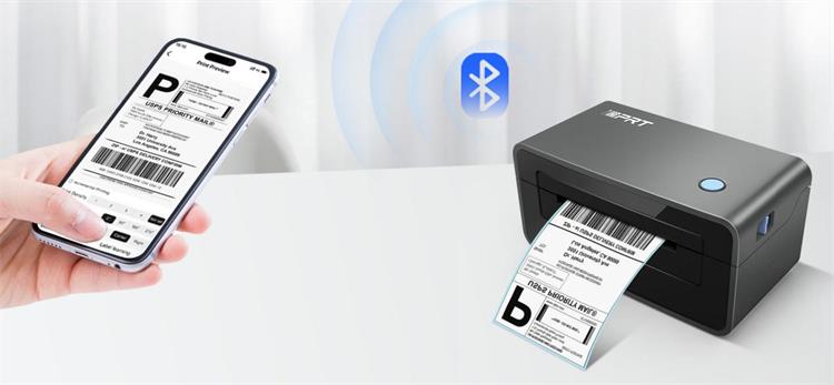Printuesi i etiketës së dërgimit 4x6 SP410BT mbështet printimin celular nga lidhjet Bluetooth