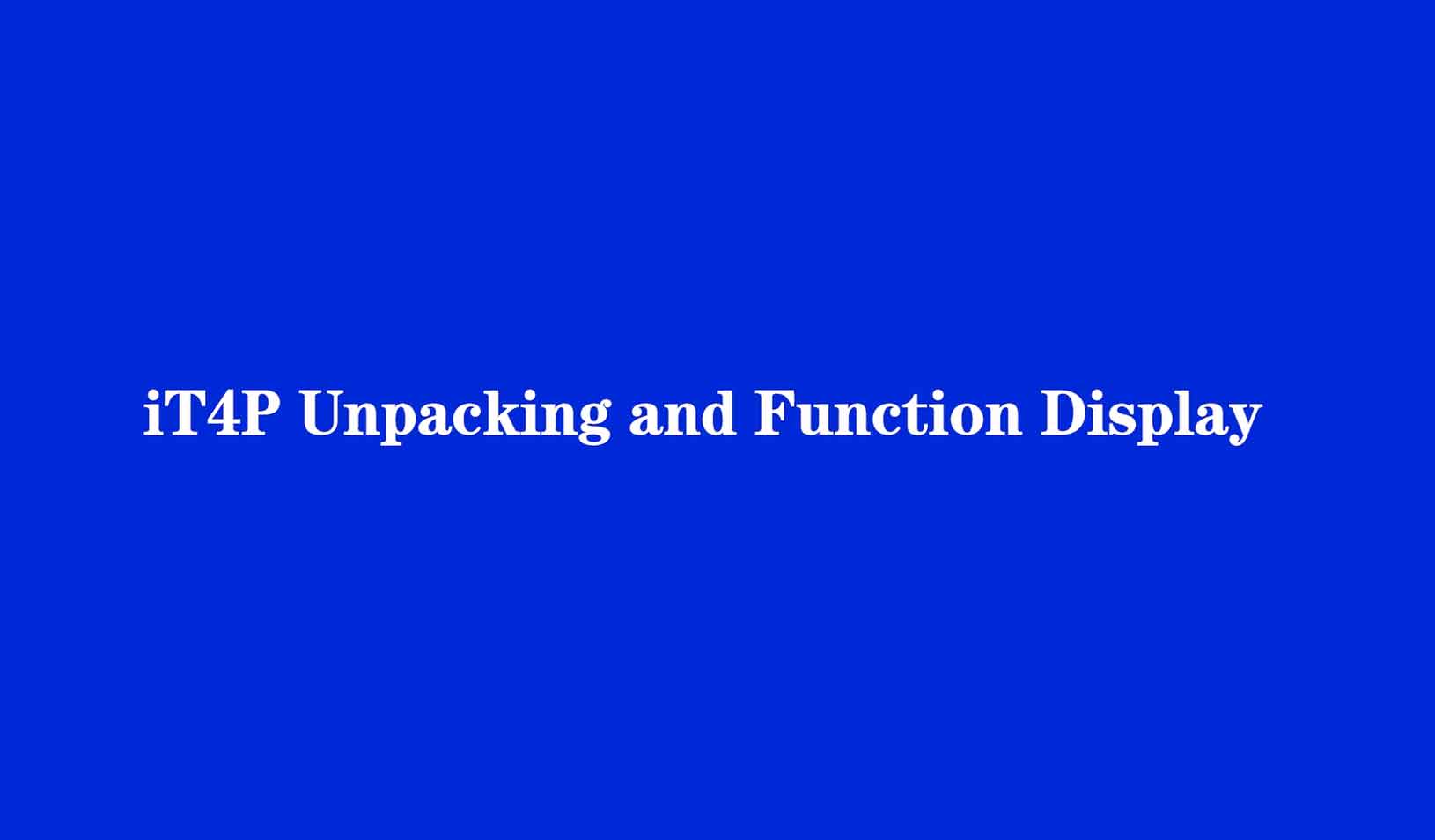 iDPRT iT4P Deskop Barcode Printer  Unboxing and Function Display Video
