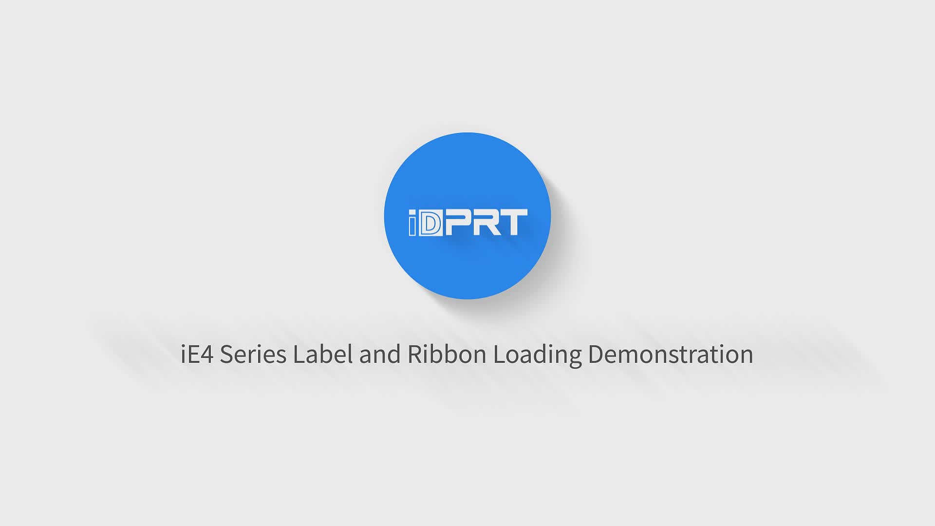iE4 Series Thermal Transfer Printer Label and Ribbon Loading