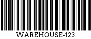 Code 39 barcode example