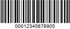 ITF (Interleaved 2 of 5) barcode example