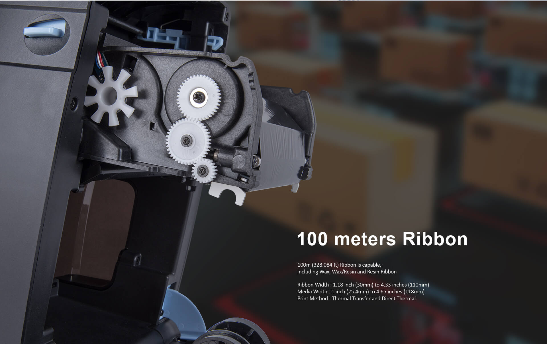 label printer 100m ribbon