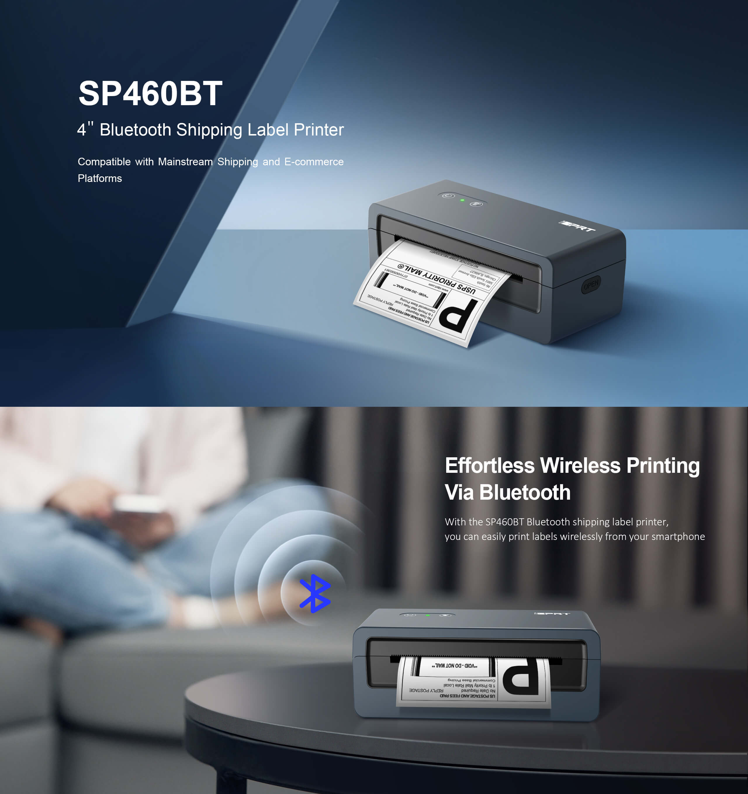 iDPRT bluetooth shipping label printer SP460BT.jpg